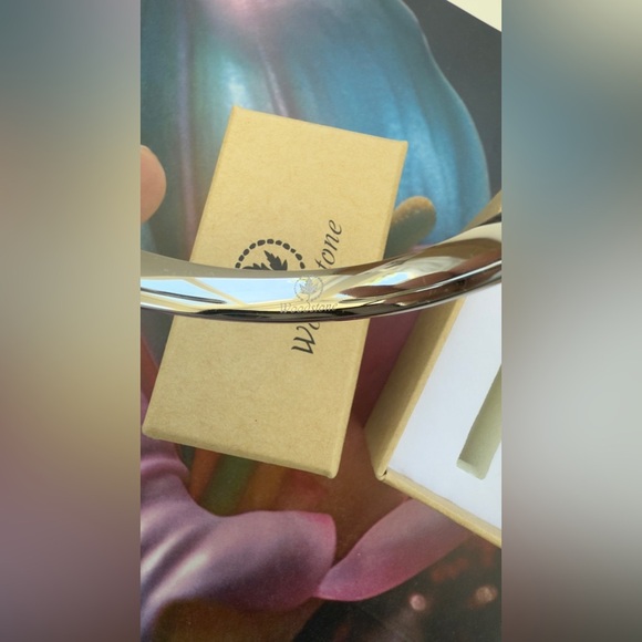 NIB Woodstone silver and Brown Women's Bracelet - Picture 4 of 4